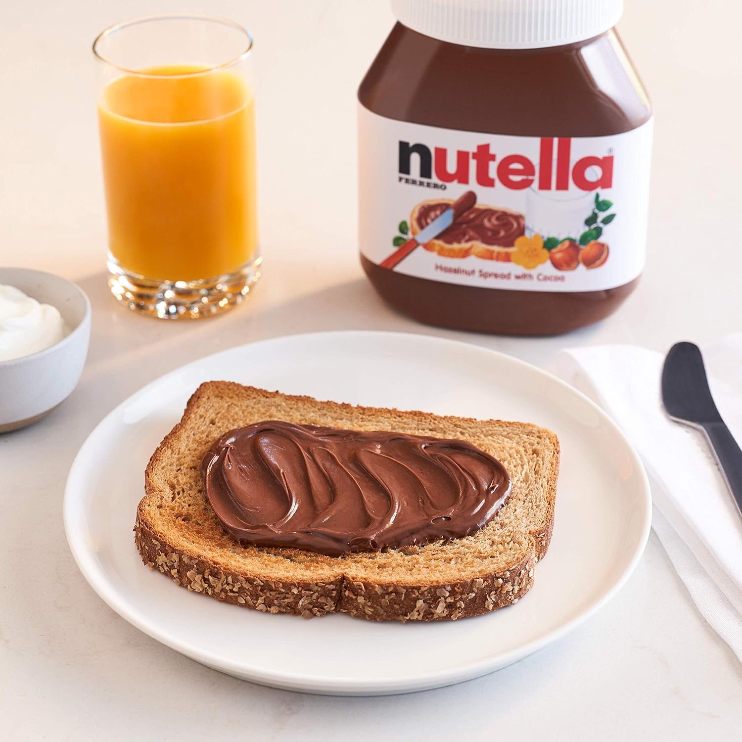 Nutella Hazelnut Spread With Cocoa For Breakfast, 26.5 Oz Jar, Holiday Baking And Desserts - packaging may vary-4