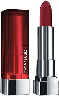 Maybelline Color Sensational Lipstick, Lip Makeup, Matte Finish, Hydrating Lipstick, Nude, Pink, Red, Plum Lip Color, Divine Wine, 1 Count