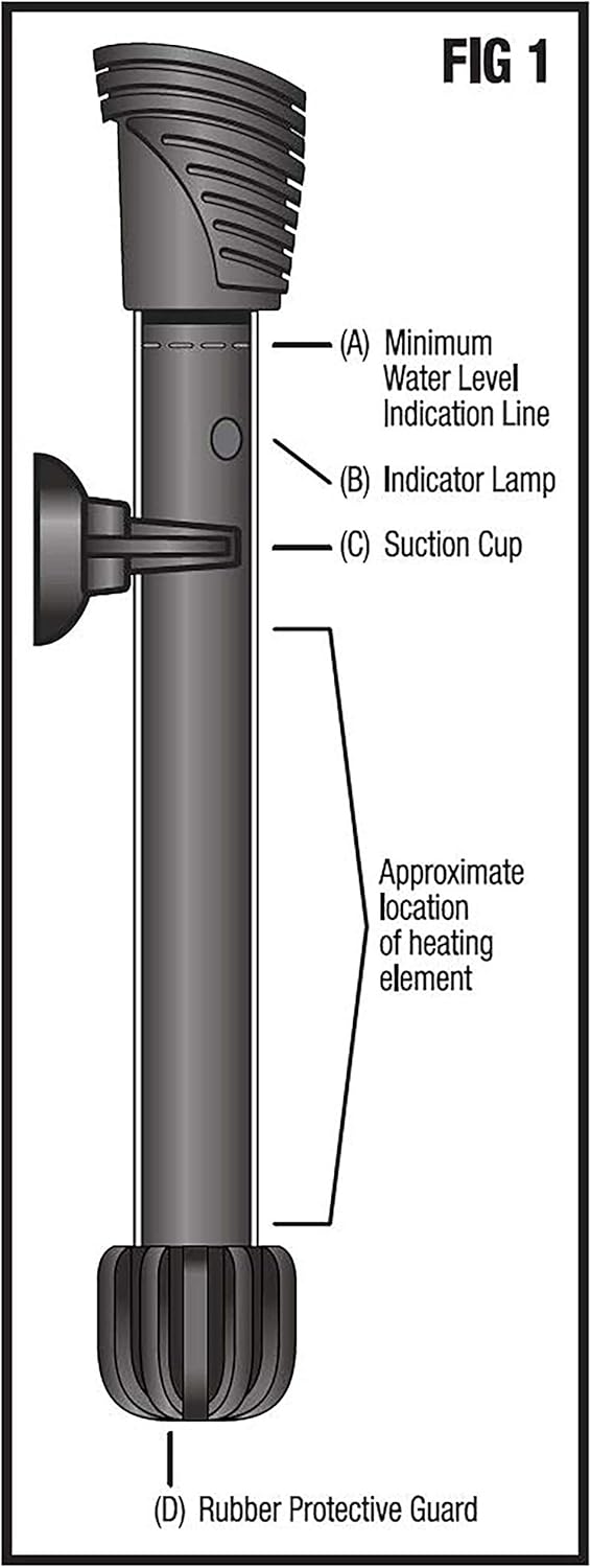 Aqueon Aquarium Fish Tank Preset Heater For Up To 40 Gallons, 100 Watts-5