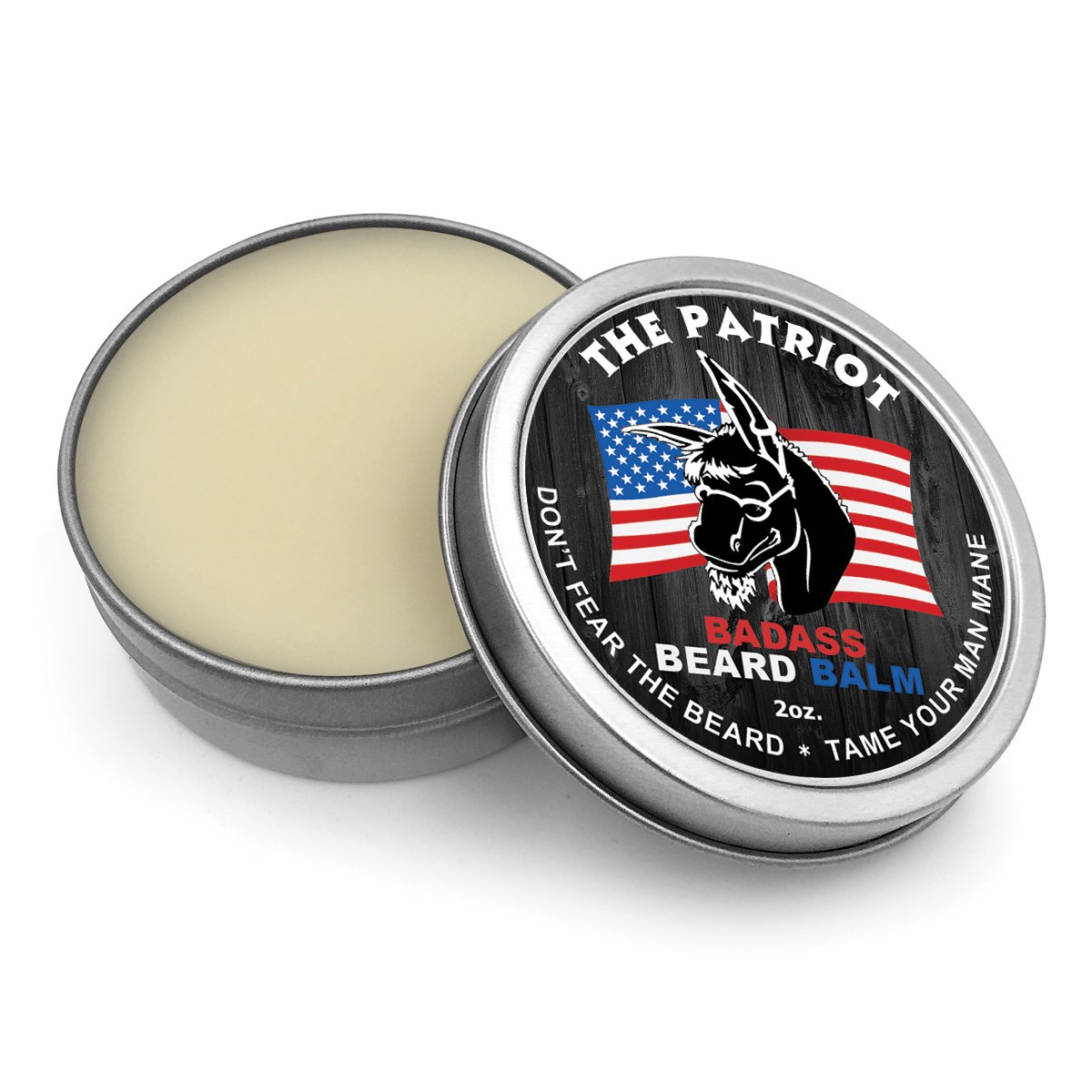 Badass Beard Care Beard Balm - The Patriot Scent, 2 Ounce - All Natural Ingredients, Keeps Beard and Mustache Full, Soft and Healthy, Reduce Itchy and Flaky Skin, Promote Healthy Growth-2