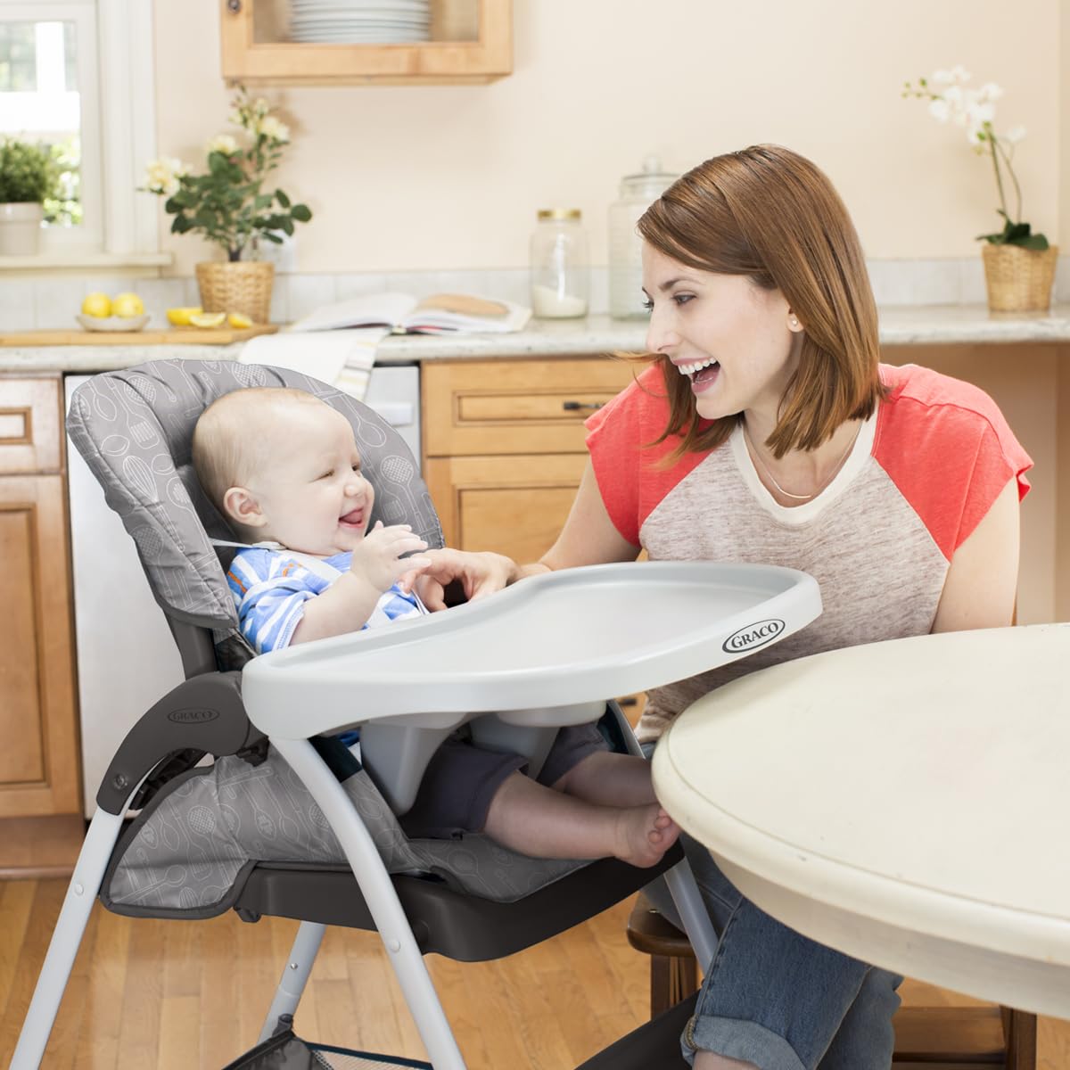 Graco Slim Snacker High Chair, Ultra Compact High Chair, Whisk-6