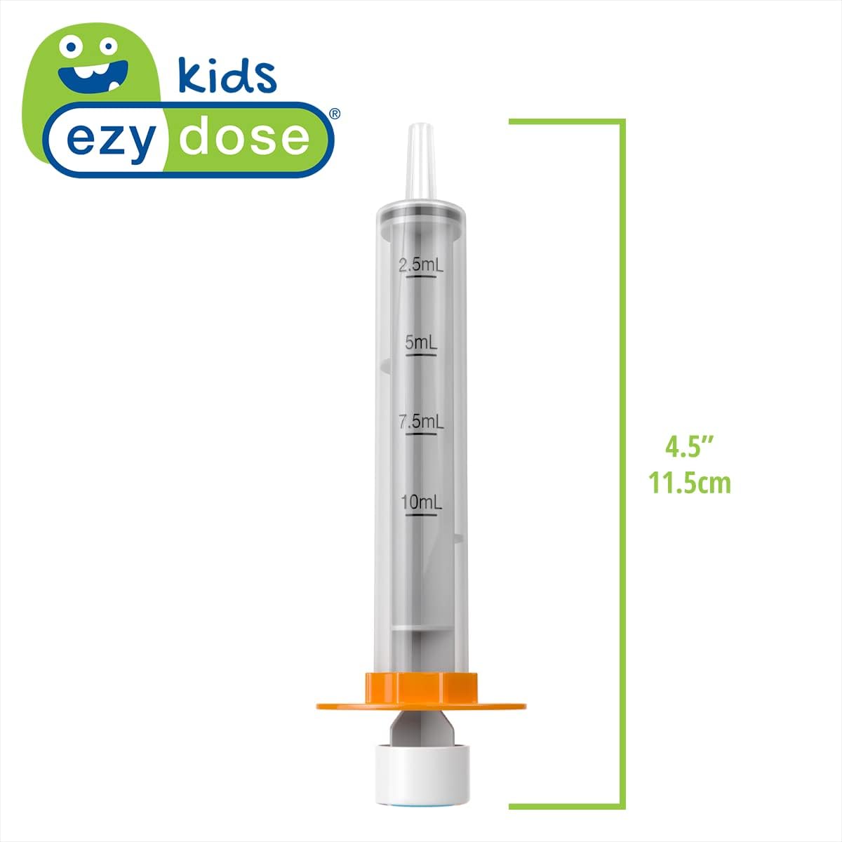 EZY DOSE Kids Baby Oral Syringe & Dispenser, True Easy Design for Liquid Medicine, Easy to Control, 10 mL/2 TSP Color Coded, BPA Free-2