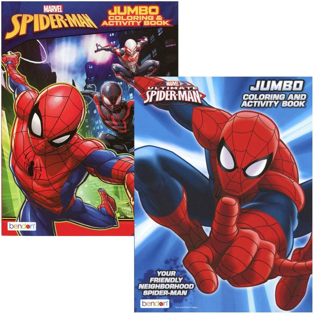 Spider-man Coloring & Activity Book Set 2 Books-0