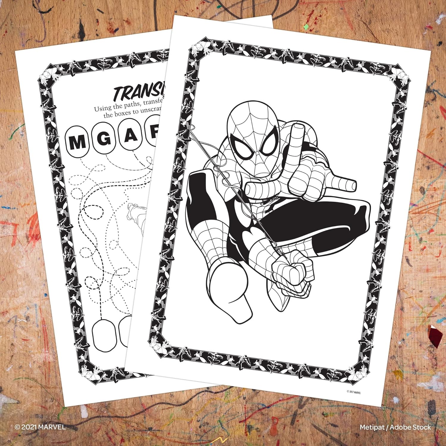 Spider-man Coloring & Activity Book Set 2 Books-3