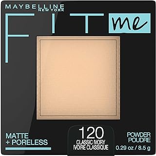 Maybelline Fit Me Matte + Poreless Pressed Face Powder Makeup & Setting Powder, Classic Ivory, 1 Count