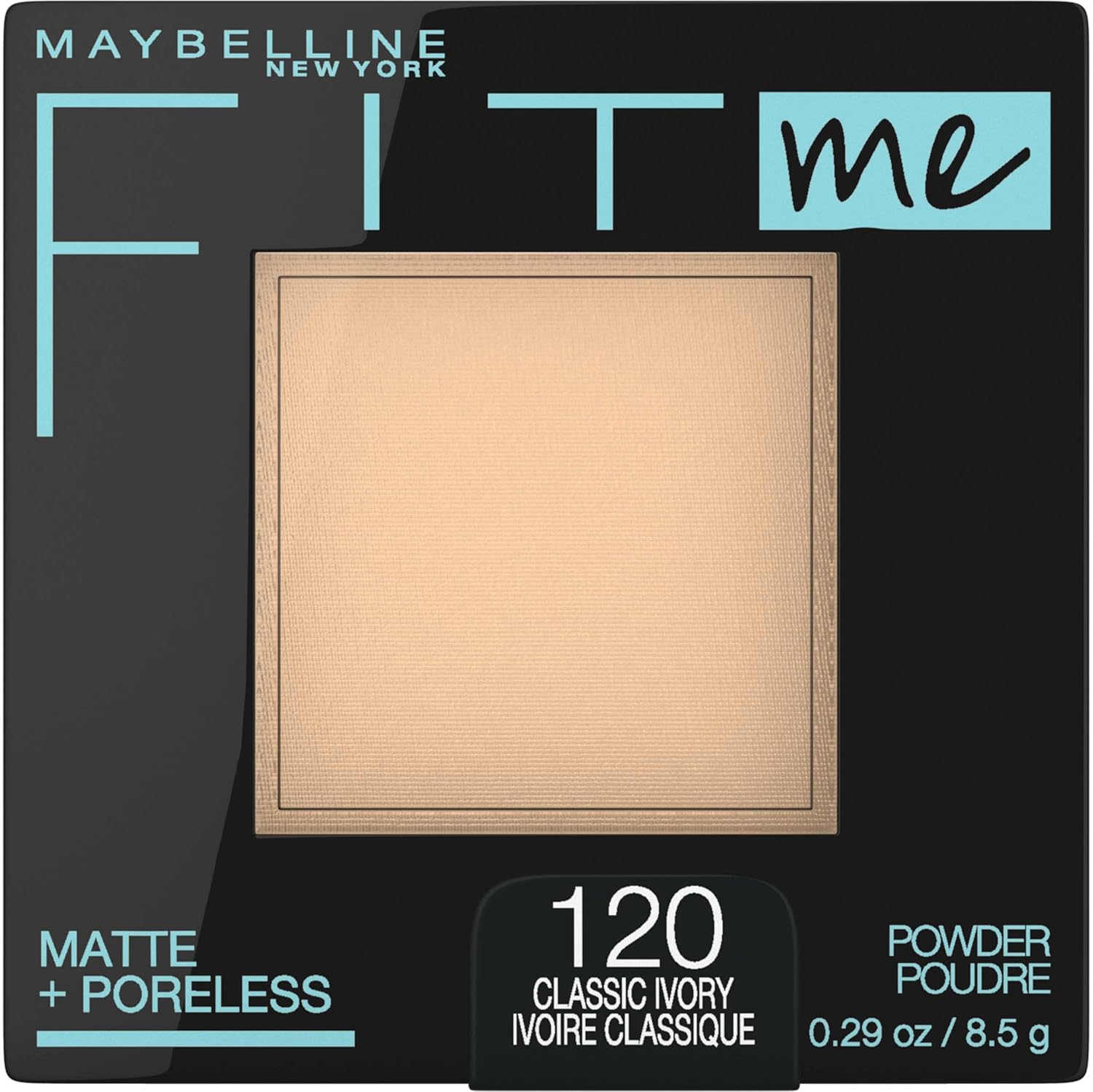 Maybelline Fit Me Matte + Poreless Pressed Face Powder Makeup & Setting Powder, Classic Ivory, 1 Count-0