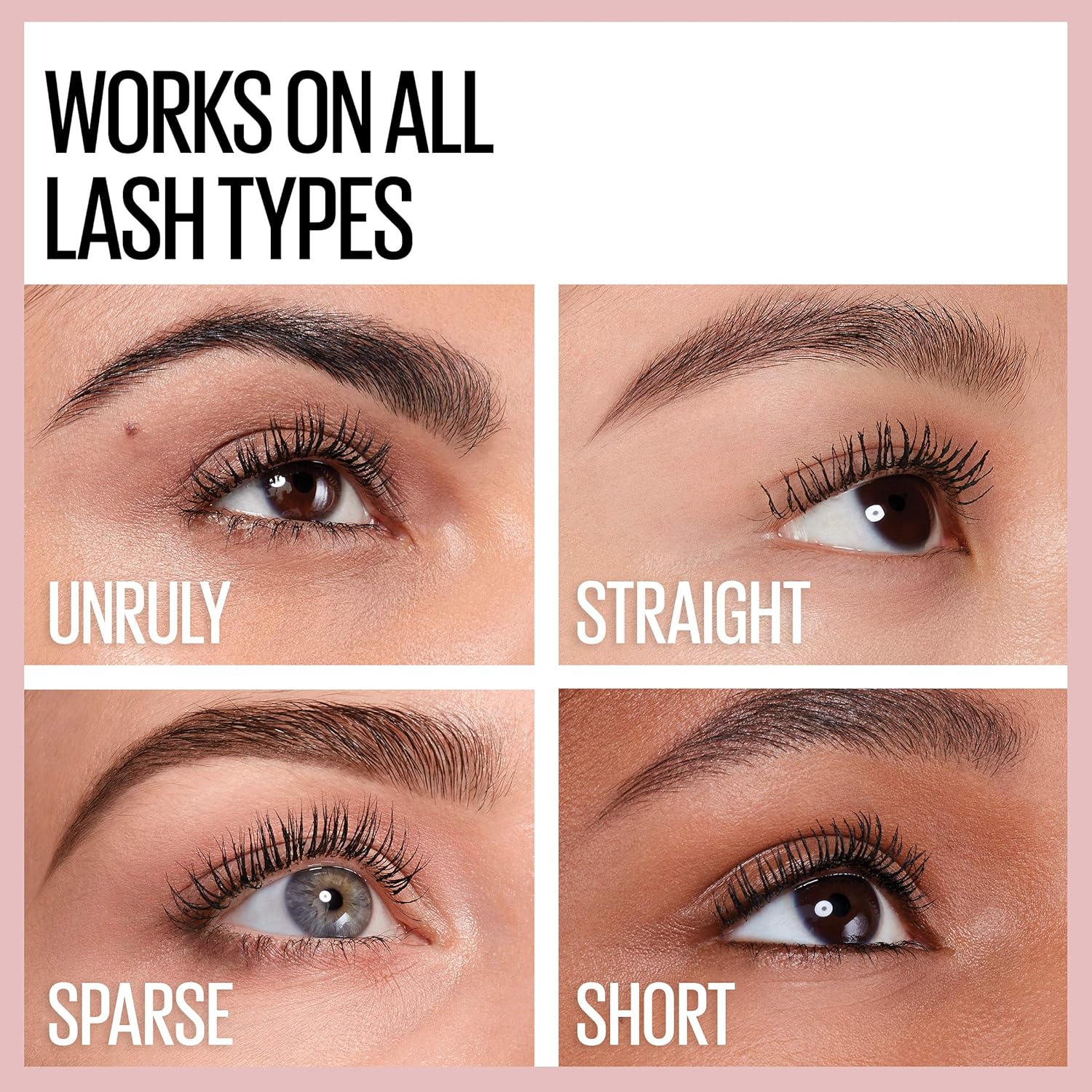 Maybelline Lash Sensational Washable Mascara, Lengthening and Volumizing for a Full Fan Effect, Brownish Black, 1 Count-4