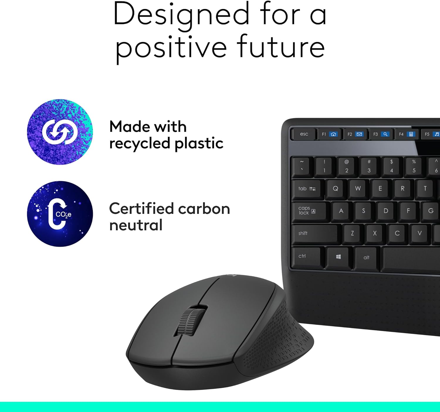 Logitech MK345 Wireless Combo Full-Sized Keyboard with Palm Rest and Comfortable Right-Handed Mouse, 2.4 GHz Wireless USB Receiver, Compatible with PC, Laptop,Black-9