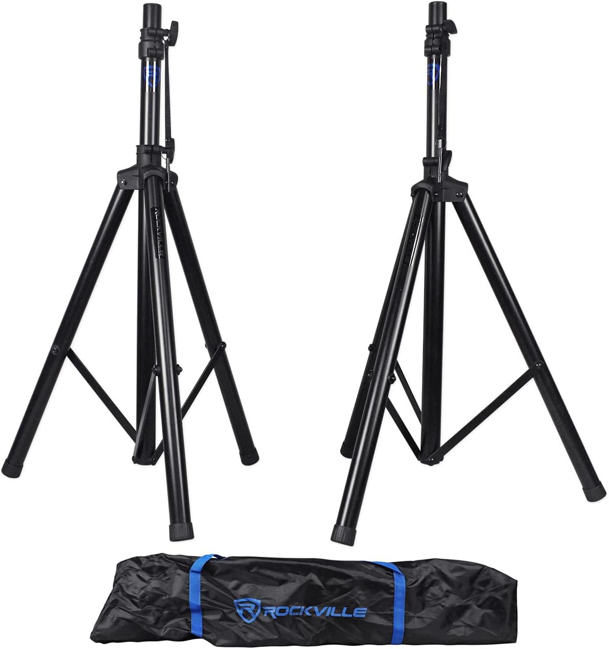 Rockville Pair RVES1 Adjustable Tripod DJ PA Speaker Stands +Carry Bag/Universal-0