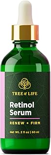 Tree of Life Beauty Retinol Serum, Skin Smoothing Face Oil for Dark and Age Spots and Fine Lines, Facial Serums for Dry and Sensitive Skin Care with Hyaluronic Acid for Soft Smooth Skin, 2 Fl Oz