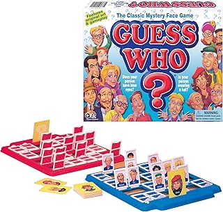 Guess Who? Board Game with Classic Characters by Winning Moves Games USA, Classic Children's Mystery Board Game of Deduction for 2 Players, Ages 6+ (1191)