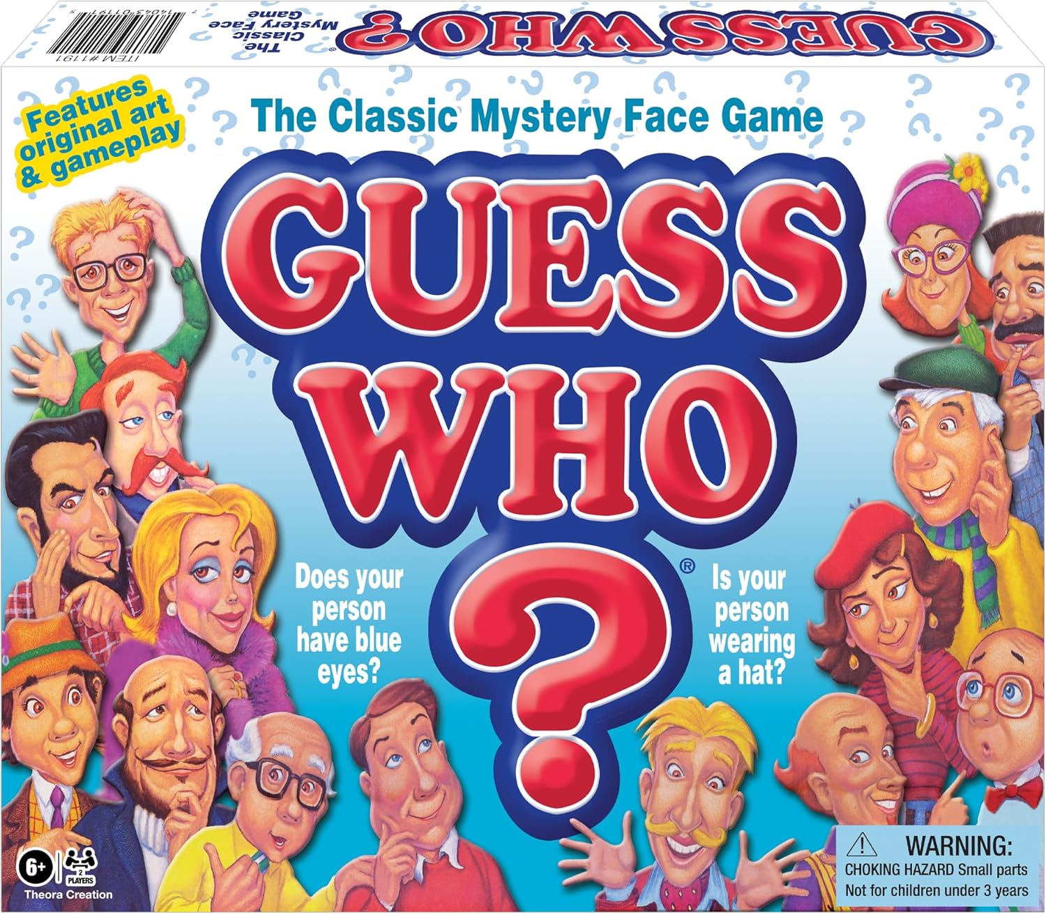 Guess Who? Board Game with Classic Characters by Winning Moves Games USA, Classic Children's Mystery Board Game of Deduction for 2 Players, Ages 6+ (1191)-1