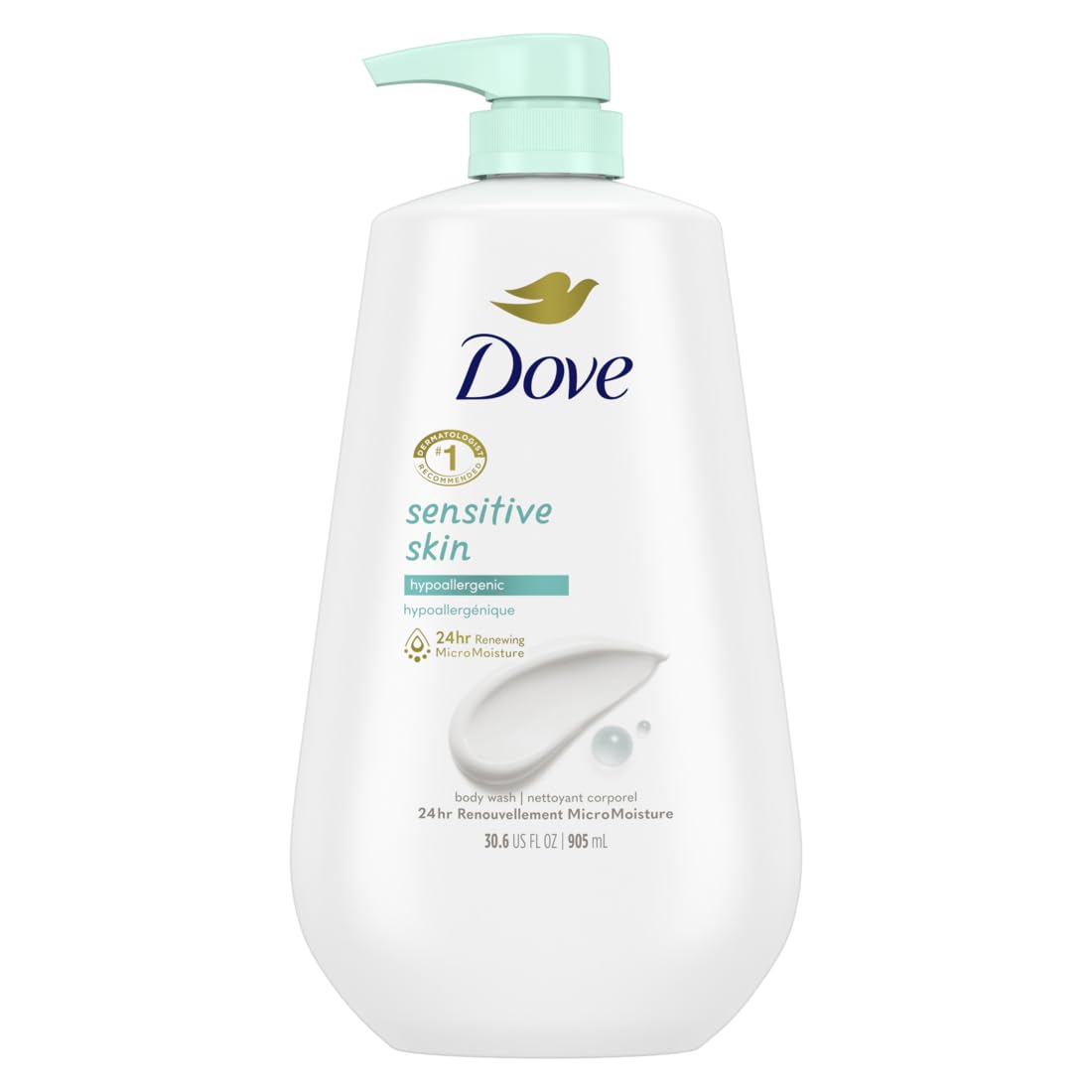 Dove Hypoallergenic Body Wash To Moisturize Sensitive Skin Body Wash For Sensitive Skin Sulfate And Paraben Free 34oz-0