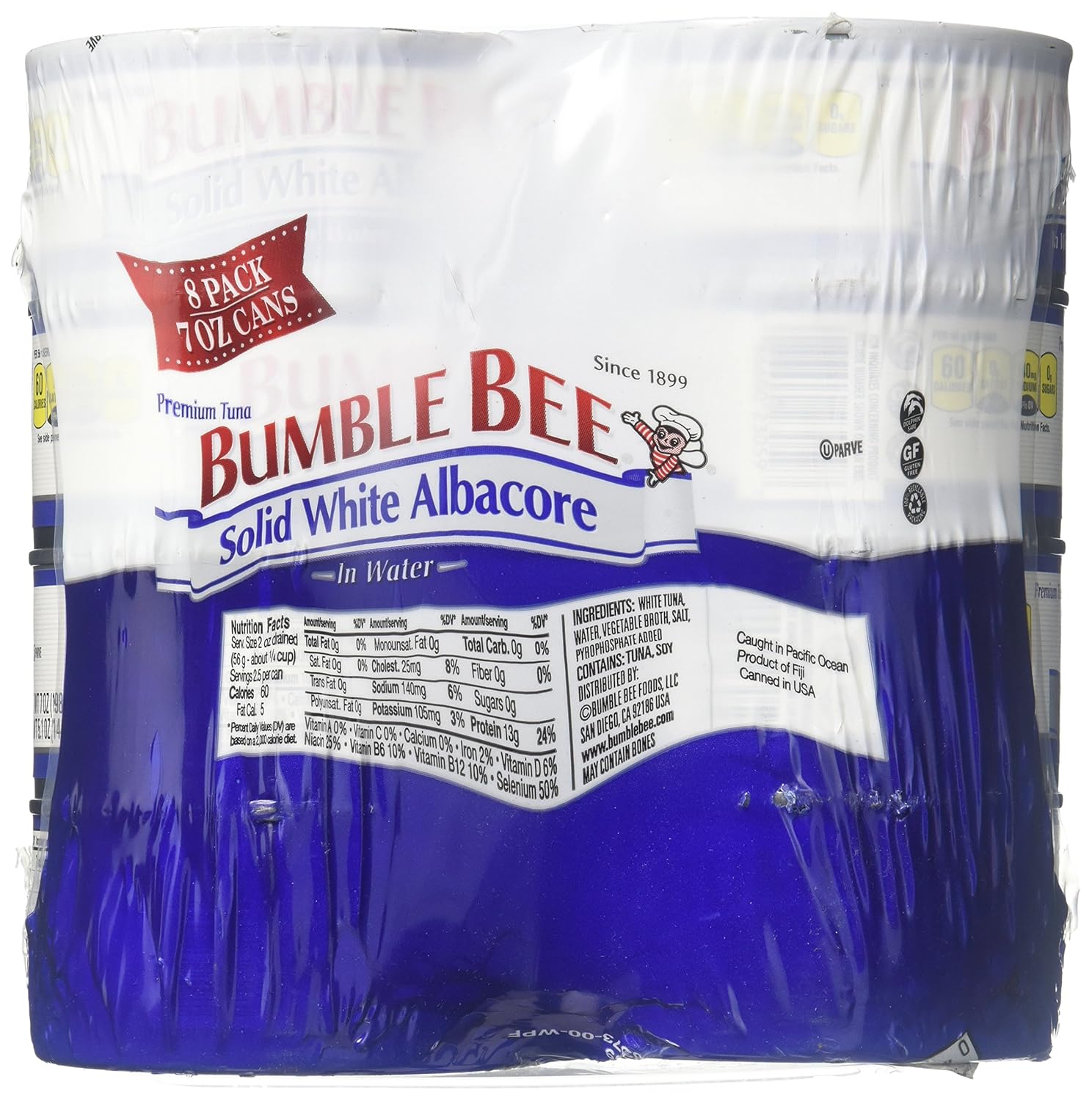 Bumble Bee Solid White Albacore, 7 Oz, Pack of 8-1