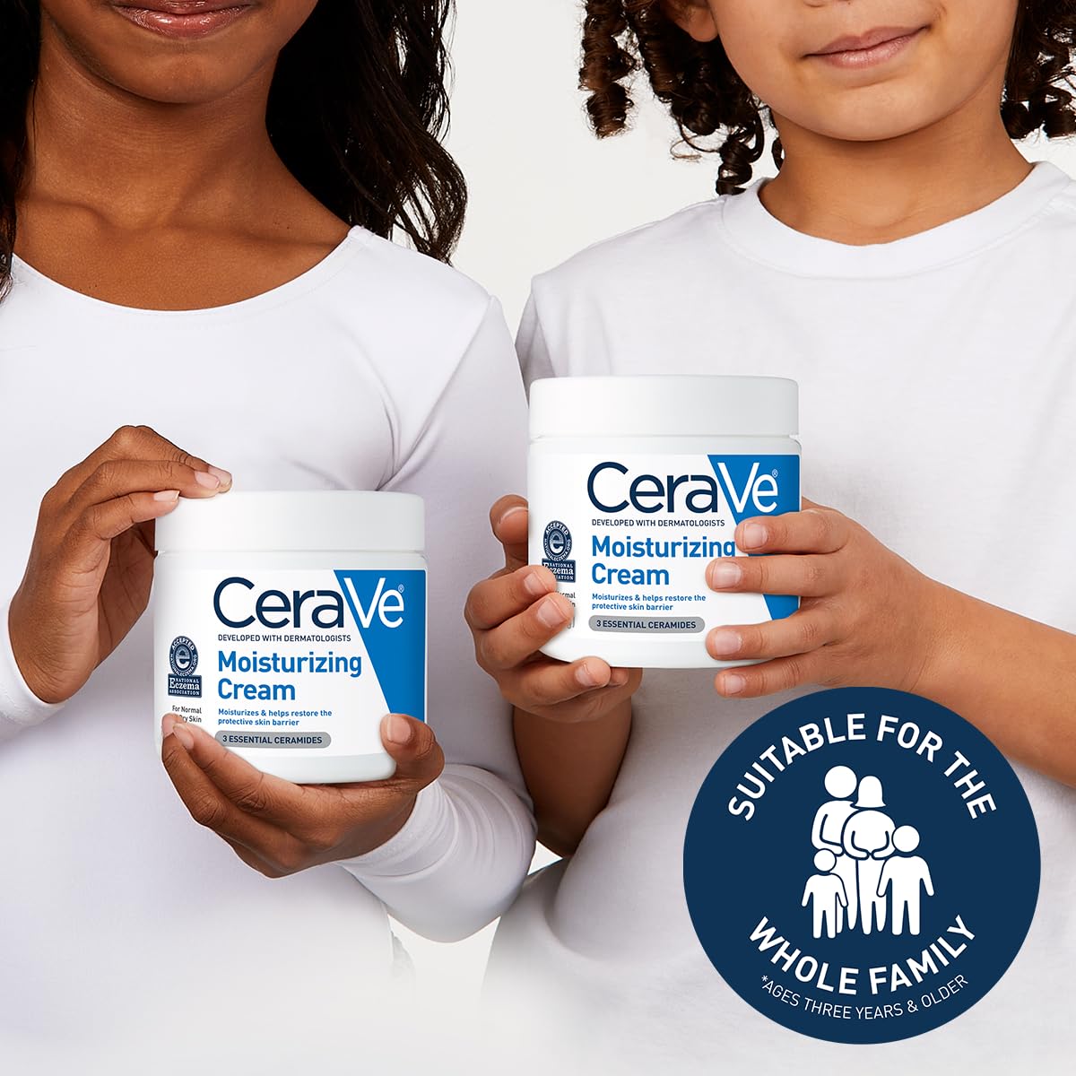 CeraVe Moisturizing Cream | Body and Face Moisturizer for Dry Skin | Body Cream with Hyaluronic Acid and Ceramides | Daily Moisturizer | Oil-Free | Fragrance Free | Non-Comedogenic | 19 Ounce-4