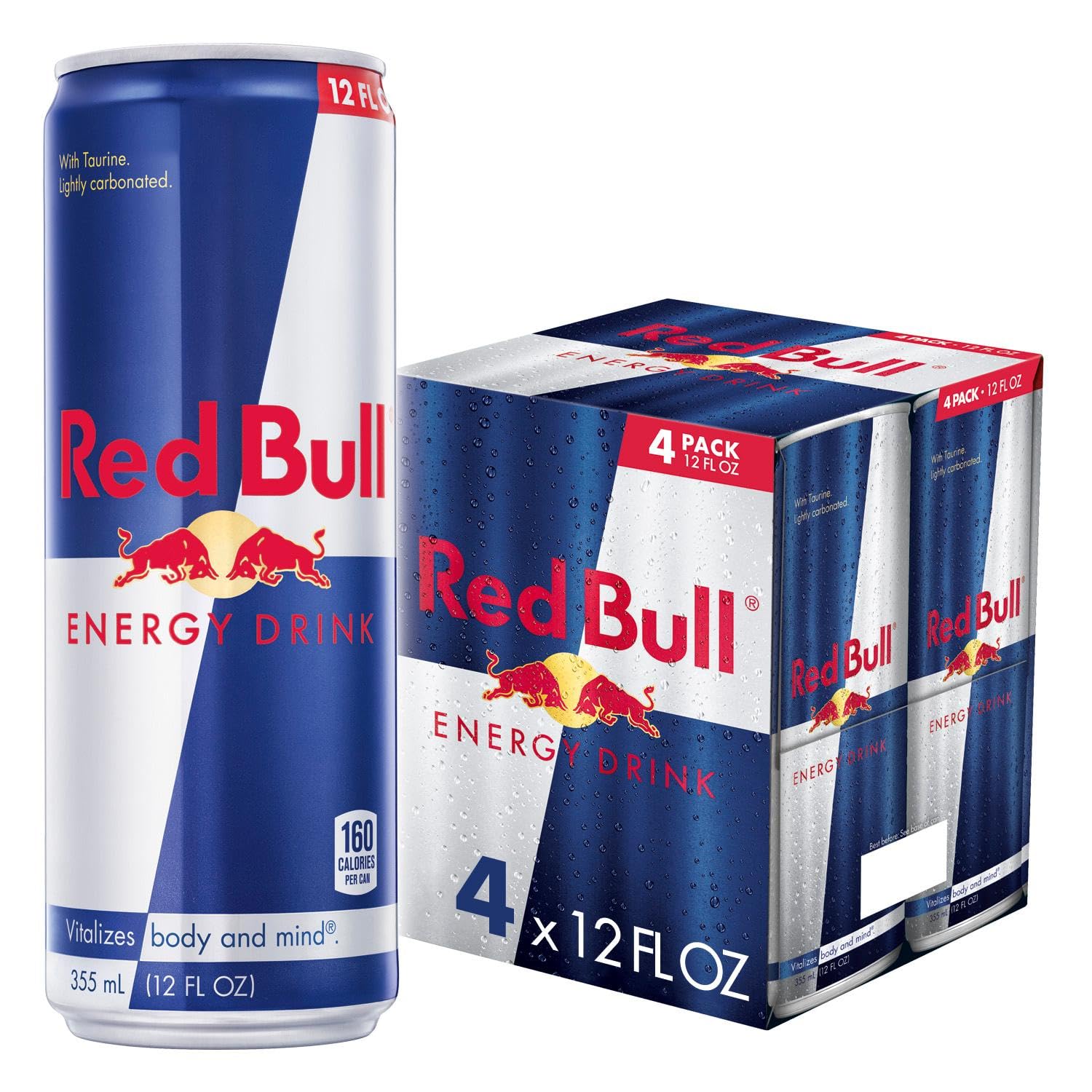 Red Bull Energy Drink, 12 Fl Oz Cans, (Pack of 4)-0