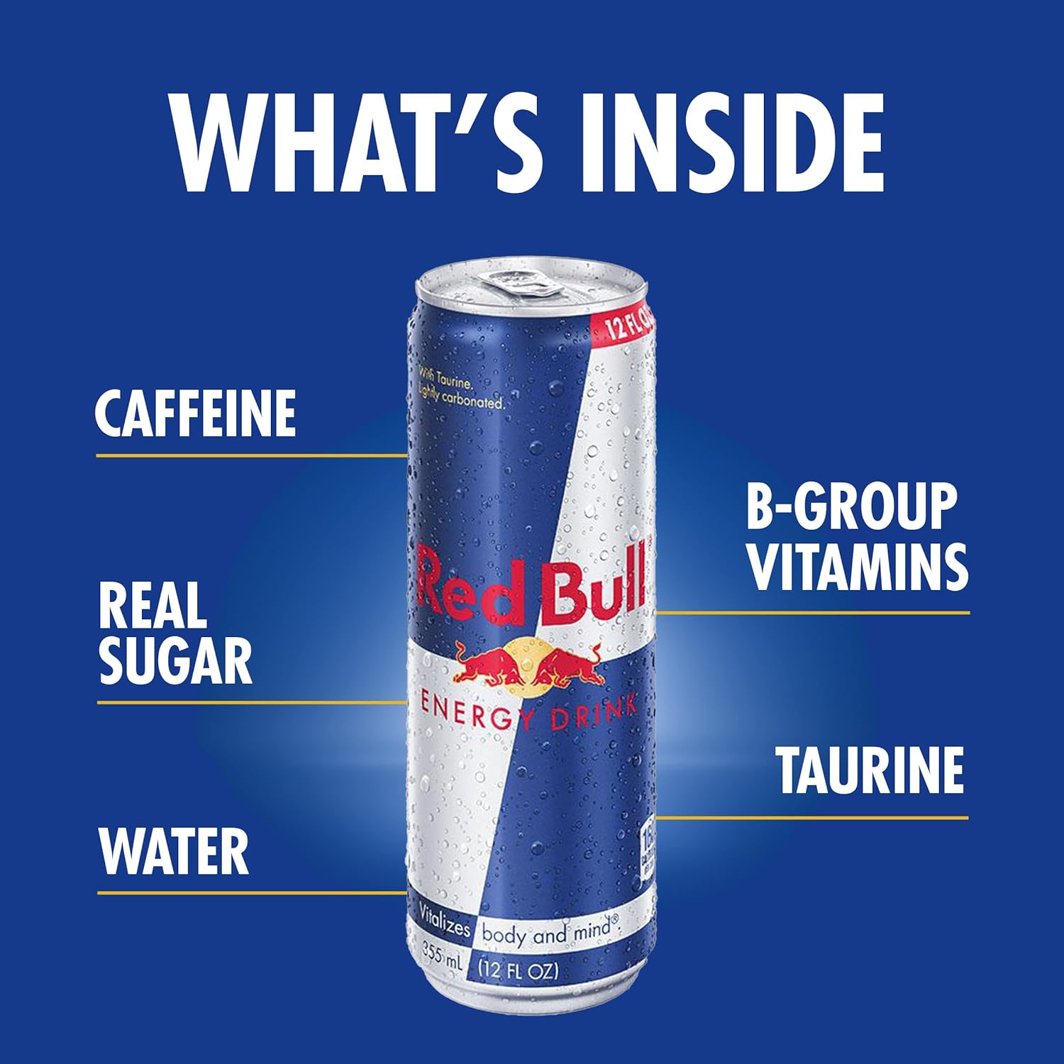 Red Bull Energy Drink, 12 Fl Oz Cans, (Pack of 4)-4