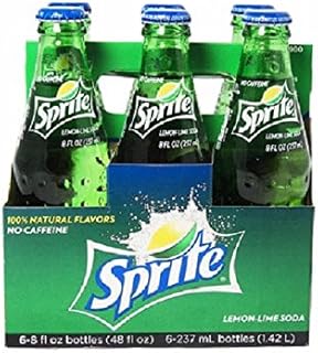 Sprite 8oz Glass Bottles 4-6 Packs (24 Bottles) Sprite