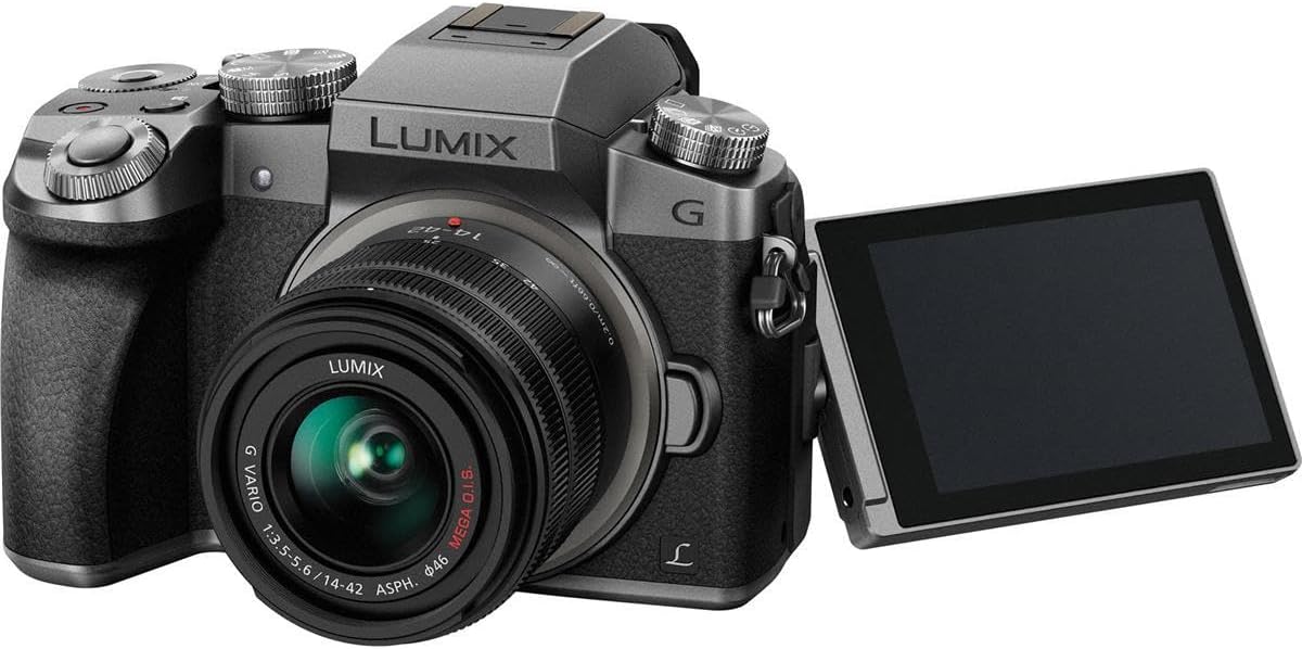 Panasonic LUMIX G7KS 4K Mirrorless Camera, 16 Megapixel Digital Camera, 14-42 mm Lens Kit, DMC-G7KS-2