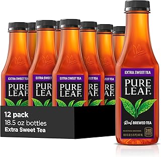 Pure Leaf Iced Real Brewed Black Tea, Extra Sweet, 18.5 Fl Oz (Pack of 12)