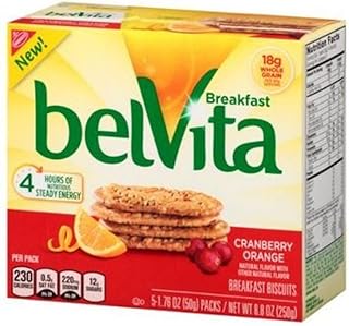 Nabisco, Belvita, Cranberry Orange Breakfast Biscuits, 8.8oz Box (Pack of 3)