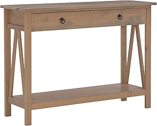 Linon Titian Driftwood Console Table, 42"W x 13.98"D X 30.7"H