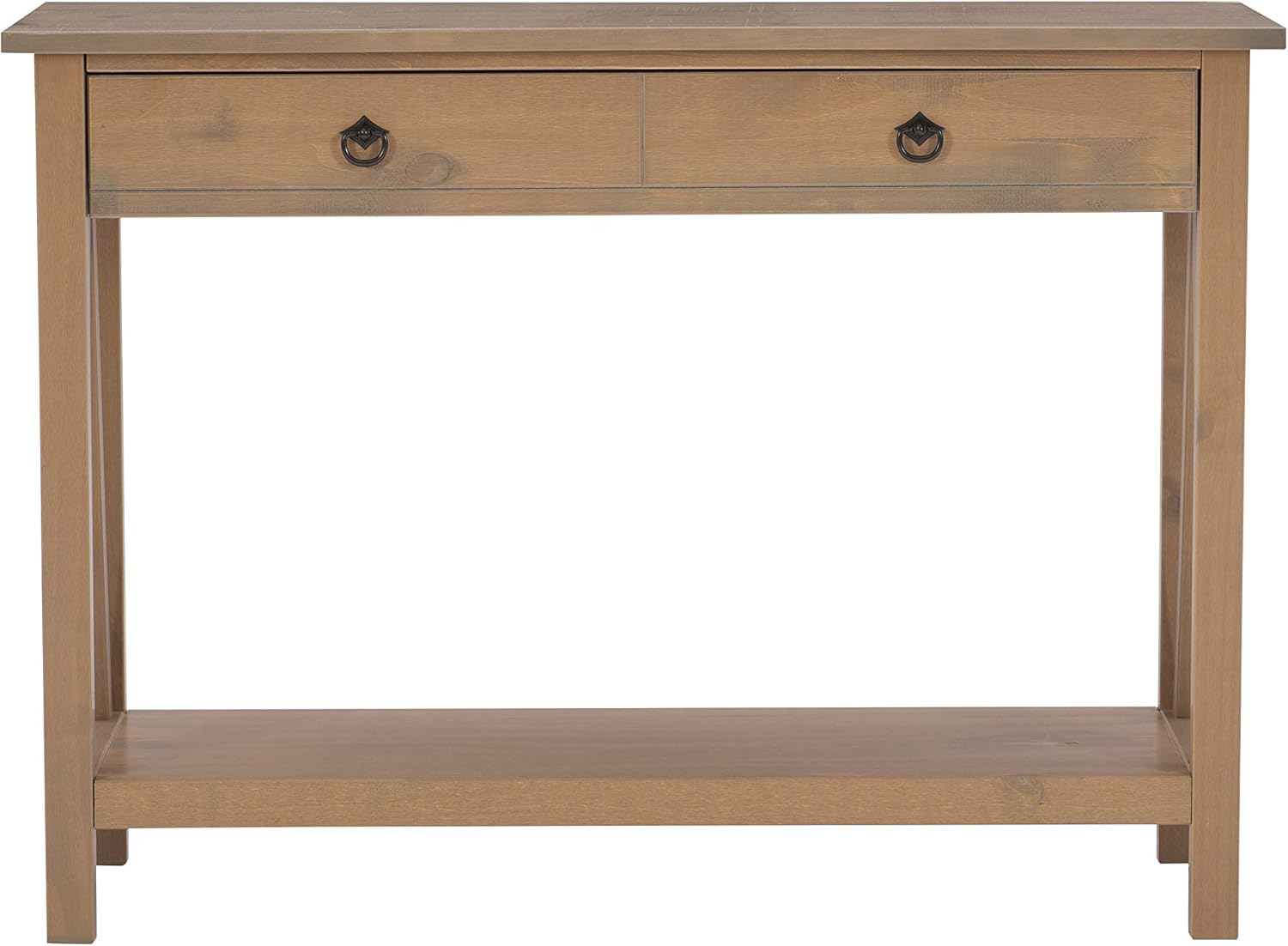 Linon Titian Driftwood Console Table, 42"W x 13.98"D X 30.7"H-6