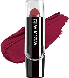 wet n wild Silk Finish Lipstick, Hydrating Rich Buildable Lip Color, Formulated with Vitamins A,E, & Macadamia for Ultimate Hydration, Cruelty-Free & Vegan - Just Garnet