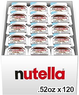 Nutella Hazelnut Spread With Cocoa For Breakfast, Bulk 120 Pack, 0.52 Oz Mini Cup