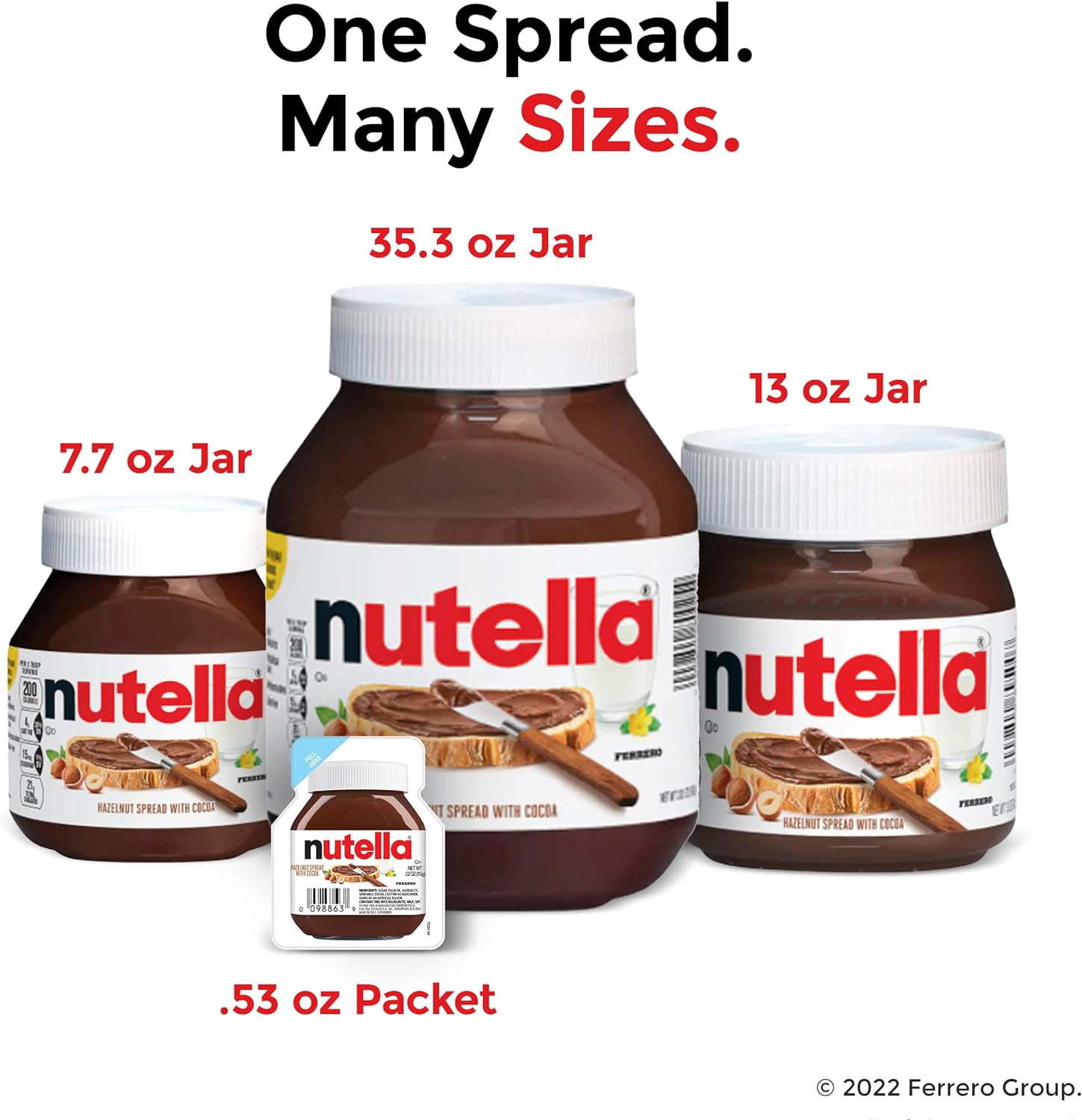 Nutella Hazelnut Spread With Cocoa For Breakfast, Bulk 120 Pack, 0.52 Oz Mini Cup-5