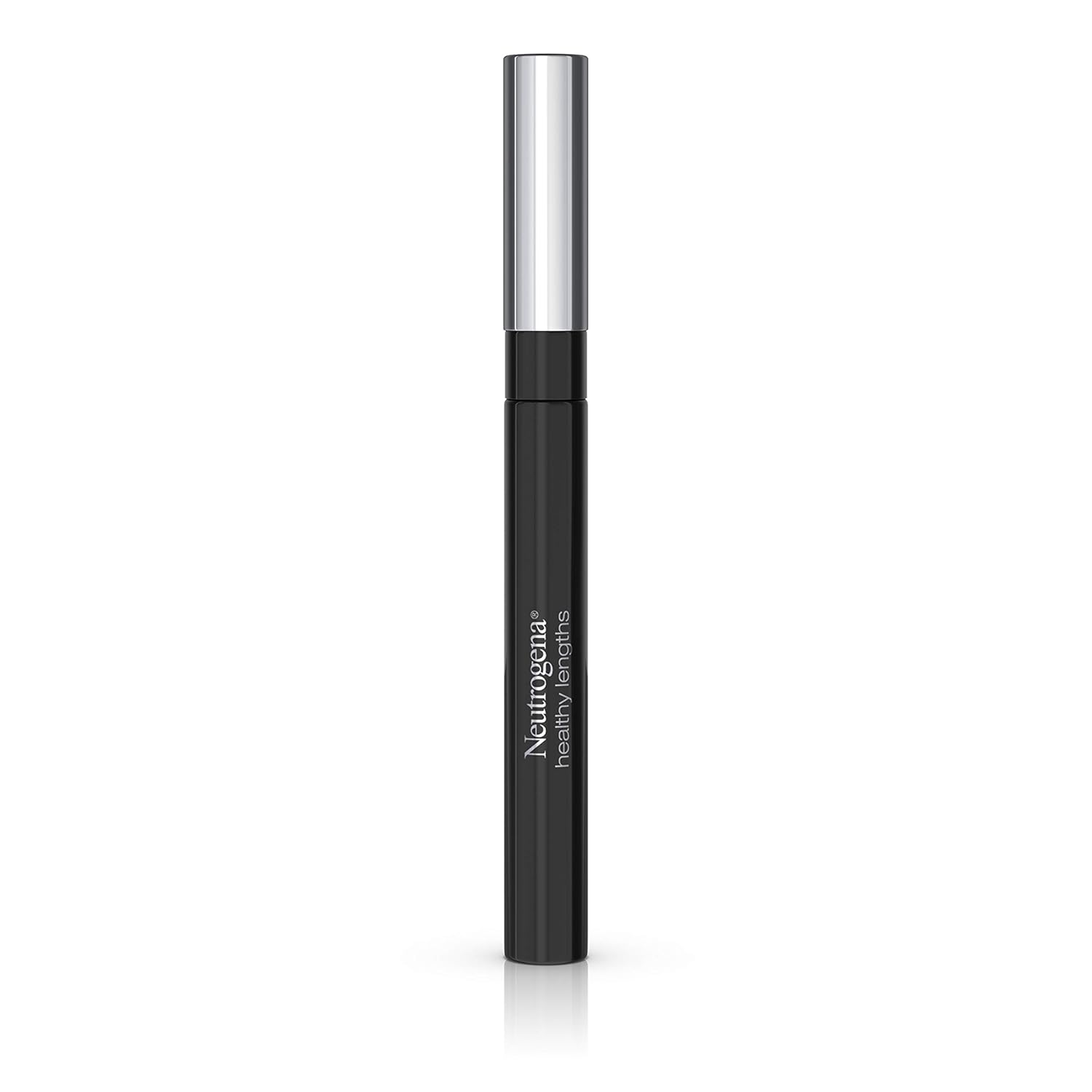 Neutrogena Healthy Lengths Mascara for Stronger, Longer Lashes, Clump-, Smudge- and Flake-Free Mascara with Olive Oil, Vitamin E and Rice Protein, Black 02,.21 oz-0