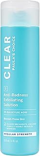 Paula's Choice CLEAR Anti-Redness Exfoliating Solution, 2% Salicylic Acid Exfoliant, for Mild to Severe Acne & Breakouts, Blackheads and Clogged Pores, Fragrance-Free, 4 Fl. Oz