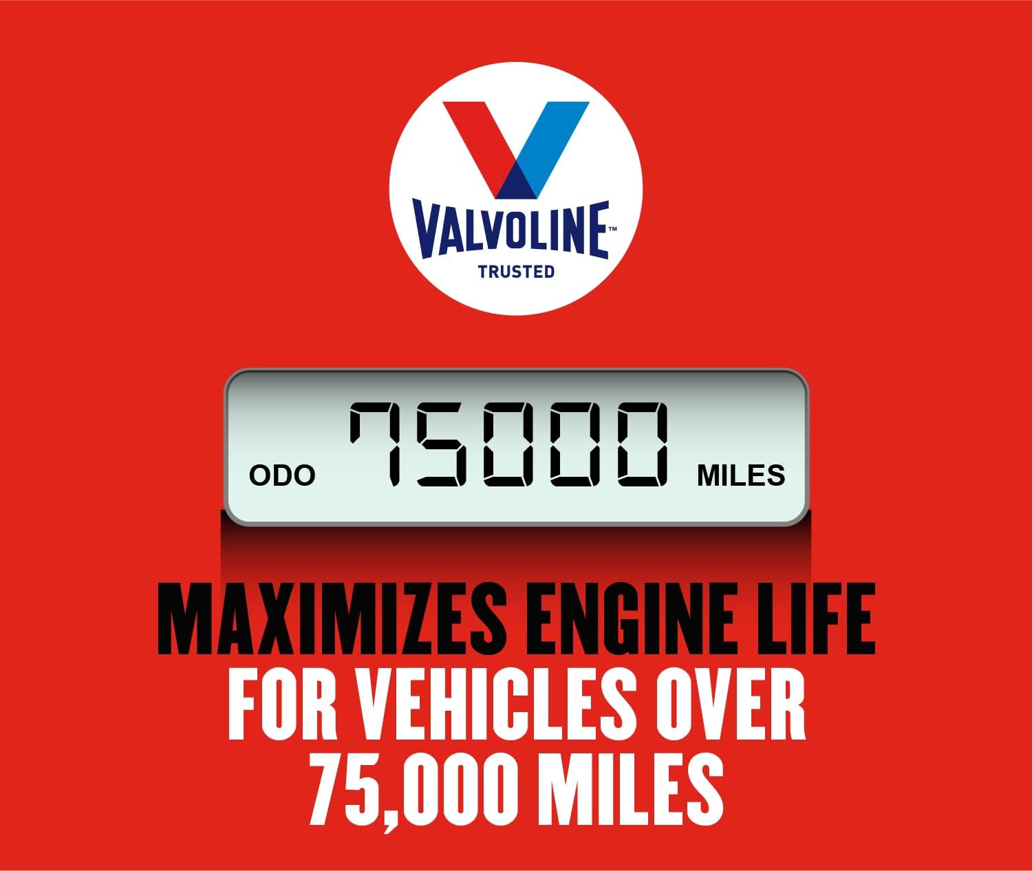 Valvoline High Mileage with MaxLife Technology SAE 5W-30 Synthetic Blend Motor Oil 5 QT-3