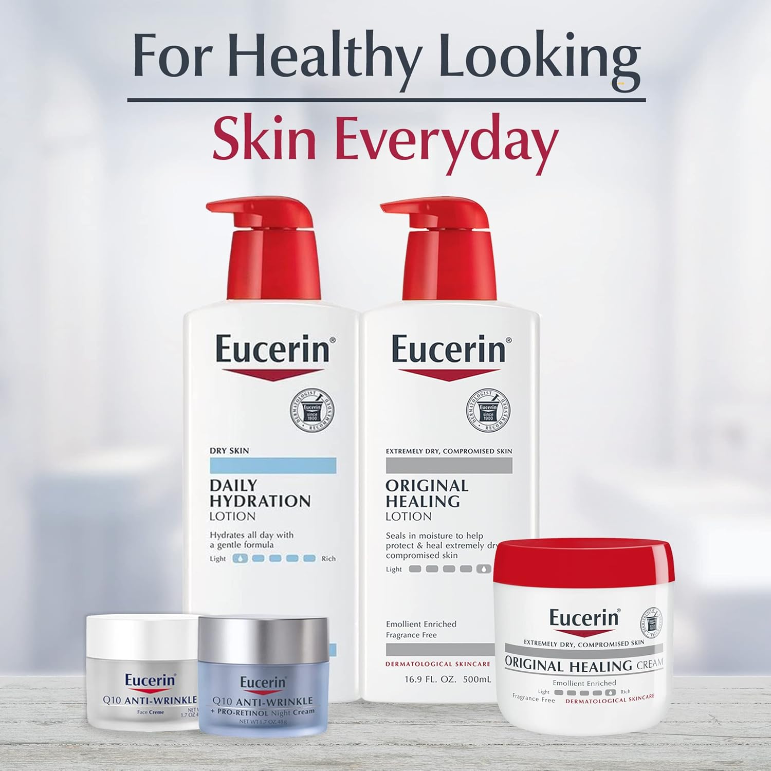 Eucerin Original Healing Rich Body Lotion for Extremely Dry, Compromised Skin, Emollient Enriched Body Moisturizer, 16.9 Fl Oz Bottle-10