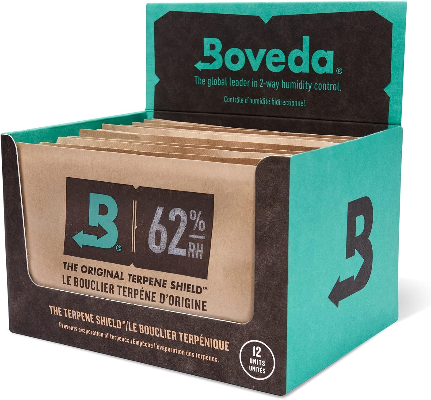 Boveda 62% Two-Way Humidity Control Packs for Storing 1 lb – Size 67 – 12 Pack – Moisture Absorbers for Storage Containers – Humidifier Packs – Individually Wrapped Hydration Packets-0