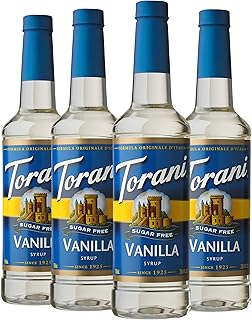 Torani Sugar Free Syrup, Vanilla, 25.4 Ounce (Pack of 4)