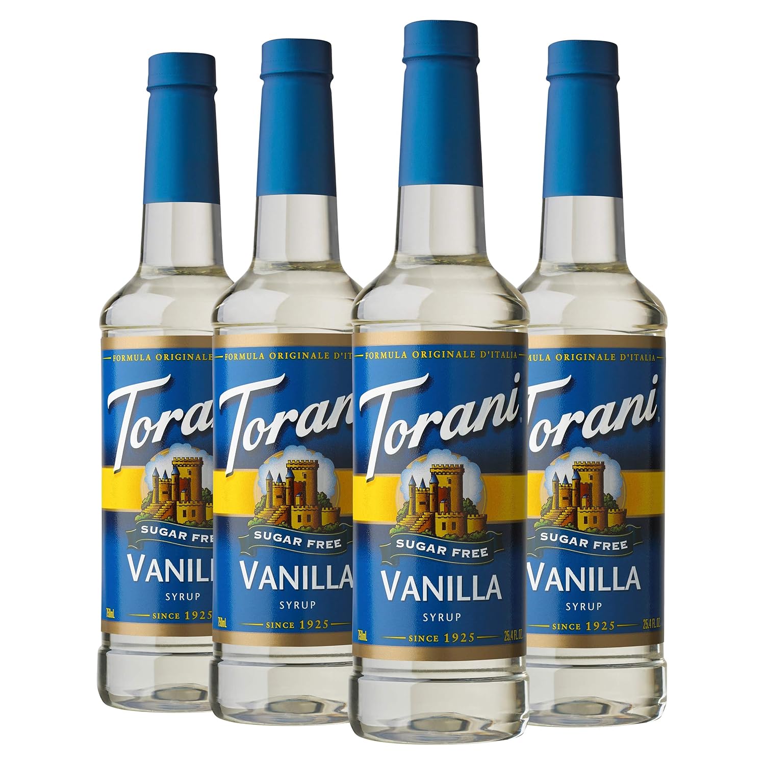 Torani Sugar Free Syrup, Vanilla, 25.4 Ounce (Pack of 4)-0