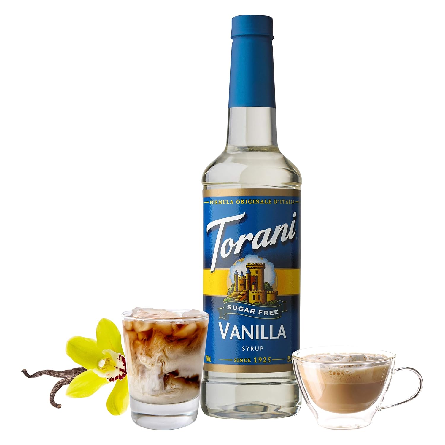 Torani Sugar Free Syrup, Vanilla, 25.4 Ounce (Pack of 4)-1