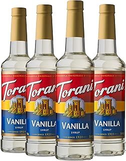 Torani Syrup, Vanilla, 25.4 Ounces (Pack of 4)