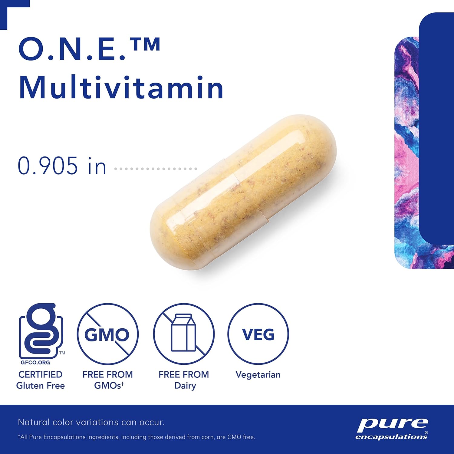 Pure Encapsulations O.N.E. Multivitamin - Once Daily Multivitamin with Antioxidant Complex Metafolin, CoQ10, and Lutein to Support Vision, Cognitive Function, and Cellular Health* - 60 Capsules-2