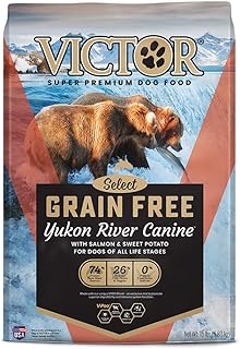 Victor Super Premium Dog Food – Grain Free Yukon River Canine – for Dogs of All Life Stages – High Protein Dry Dog Food for All Normally Active Dogs, 15 lb