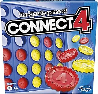 Hasbro Gaming Connect 4 Classic Grid,4 in a Row Game,Strategy Board Games for Kids,2 Player .for Family and Kids,Ages 6 and Up