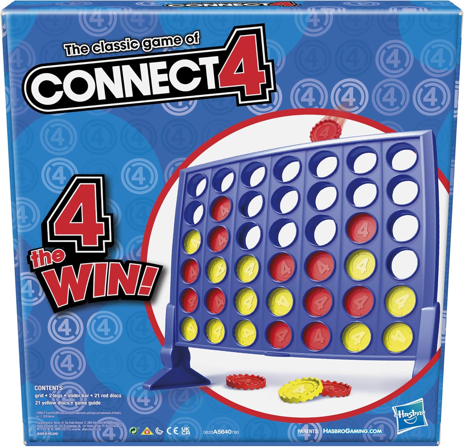 Hasbro Gaming Connect 4 Classic Grid,4 in a Row Game,Strategy Board Games for Kids,2 Player .for Family and Kids,Ages 6 and Up-2