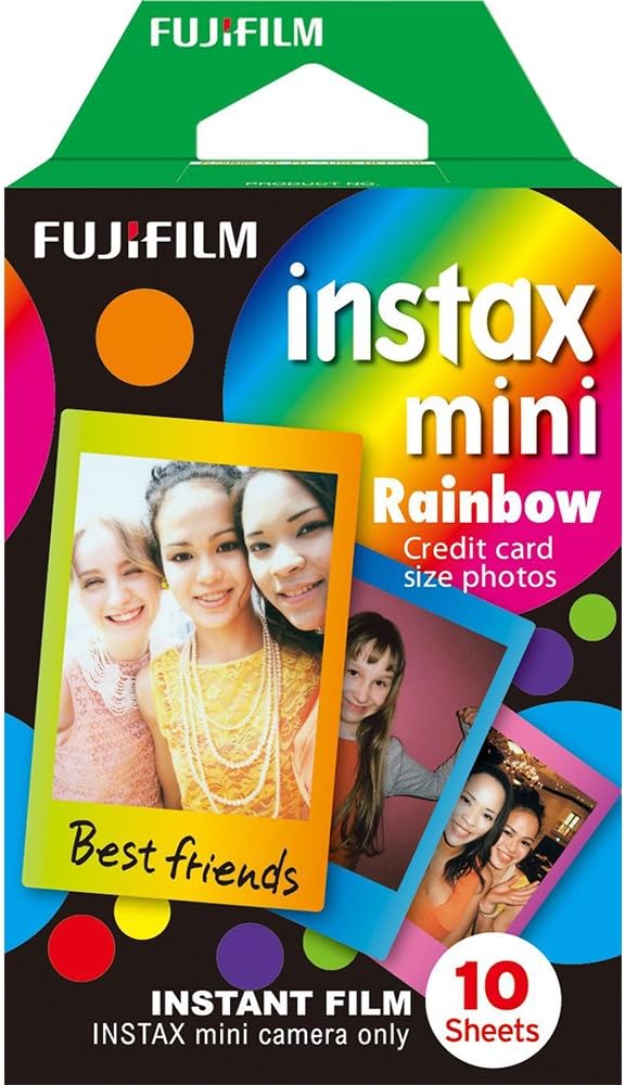 Fujifilm Instax Mini Rainbow Film - 10 Exposures-0