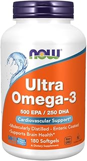 NOW Foods Ultra Omega-3 500 EPA/250 DHA - 180 Softgels