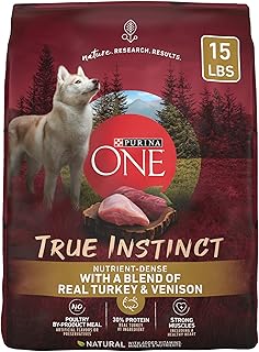 Purina ONE True Instinct With A Blend Of Real Turkey and Venison Dry Dog Food - 15 lb. Bag