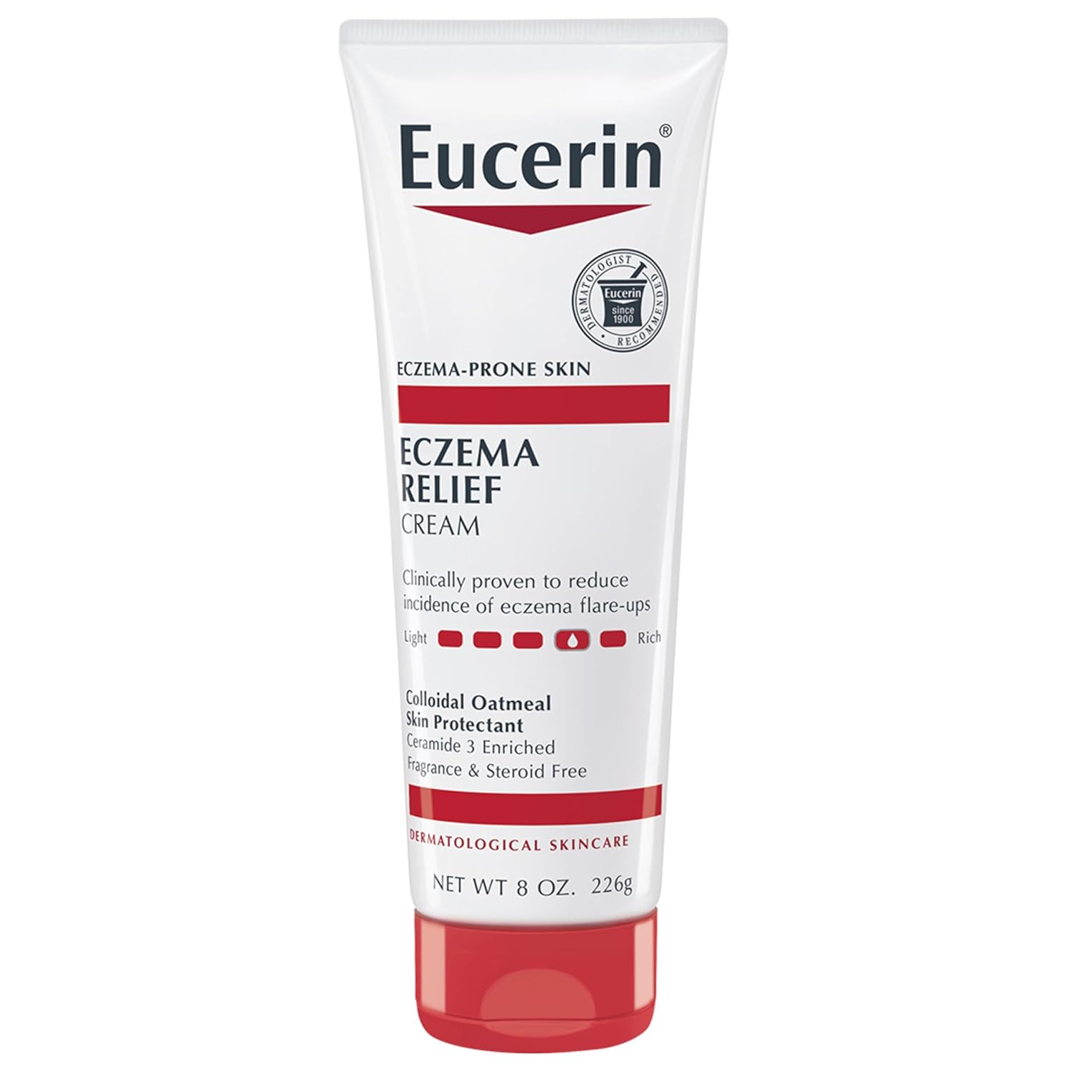 Eucerin Eczema Relief Cream, Full Body Lotion for Eczema-Prone Skin, Moisturizing Eczema Cream, Body Moisturizer, 8 oz. Tube-0