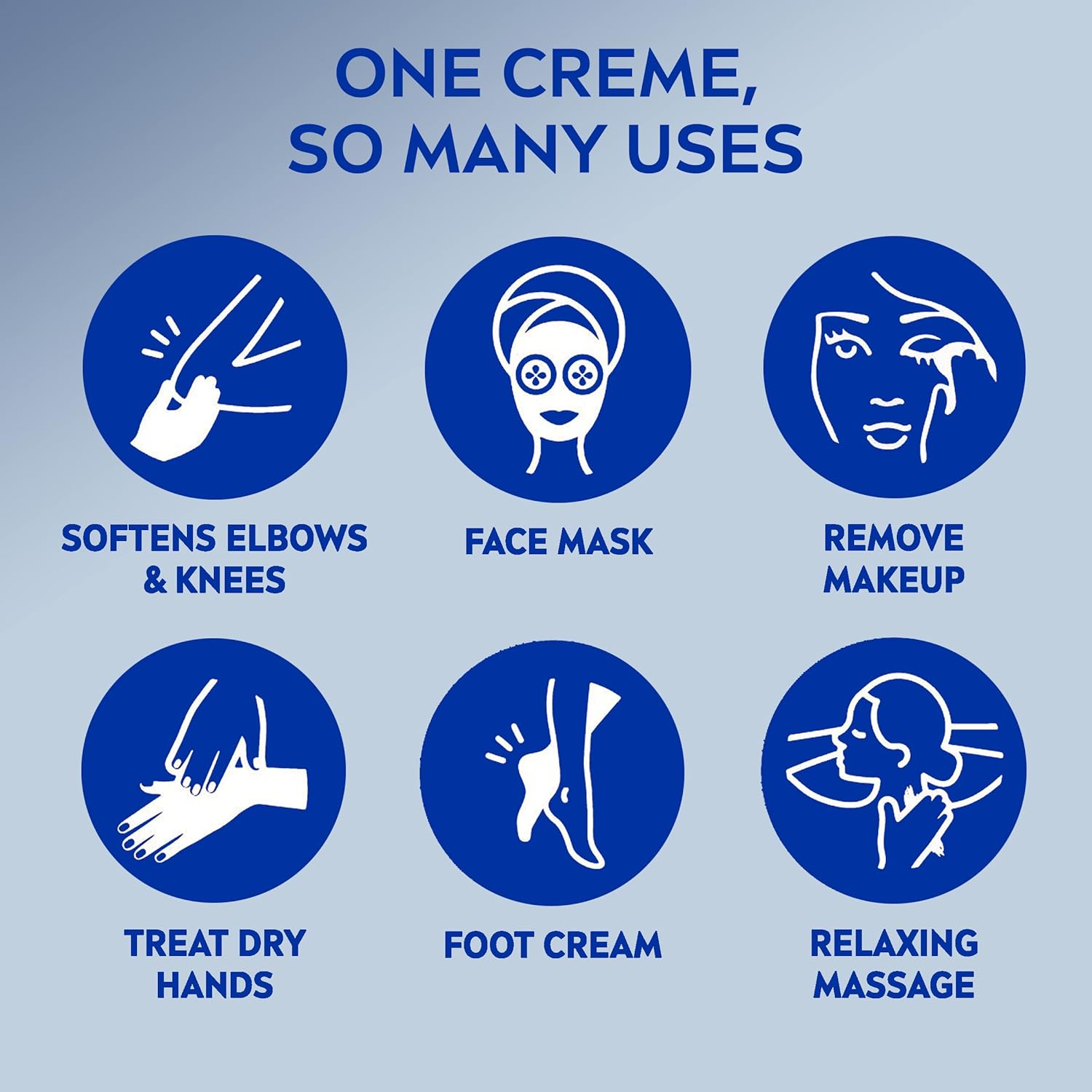 NIVEA Creme, Moisturizing Cream - Body Cream, Face Cream, and Hand Cream, 13.5 Oz Tin-4