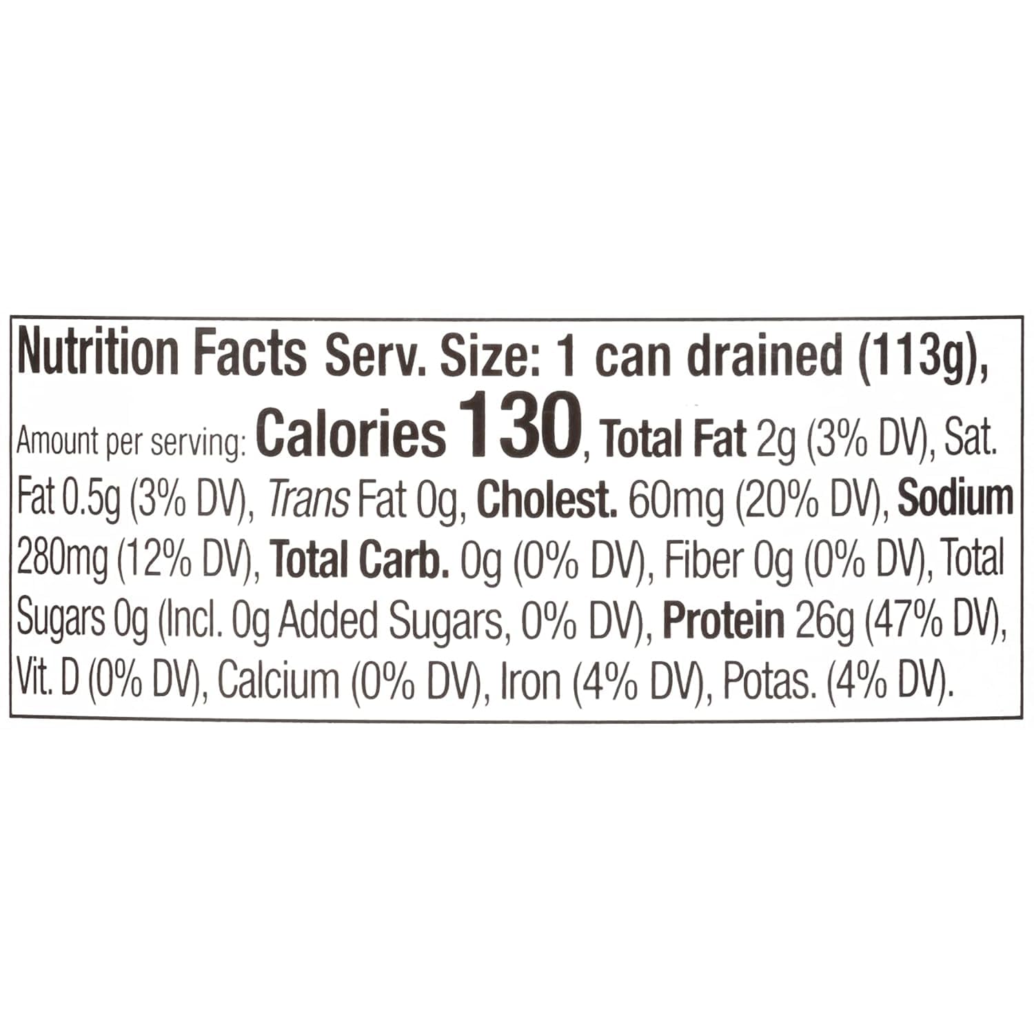 Bumble Bee Chunk White Albacore Tuna in Water, 5 oz Can (Pack of 4) - Wild Caught Tuna - 23g Protein per Serving, High in Omega-3s - Non-GMO Project Verified, Gluten Free, Kosher-3