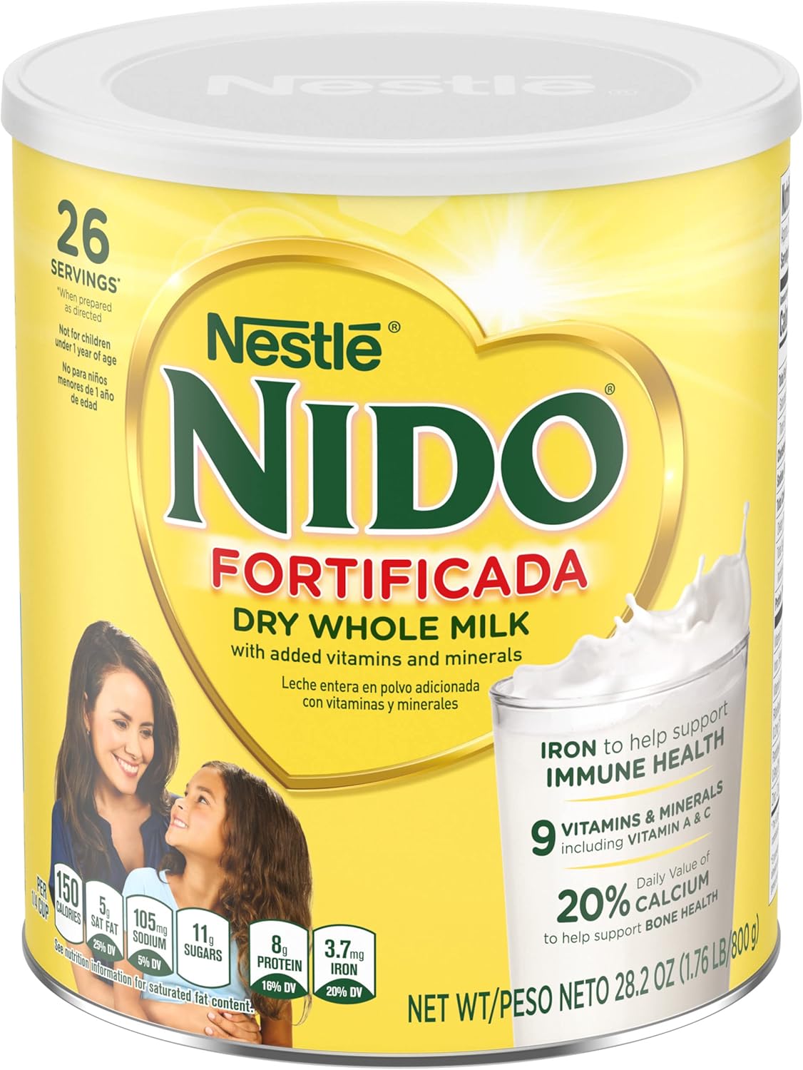 Nido Fortificada Dry Whole Milk 1.76 Pound-0